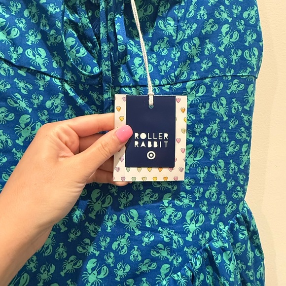 Roller Rabbit Blue Floral Spaghetti-Strap Sundress - Picture 3 of 4